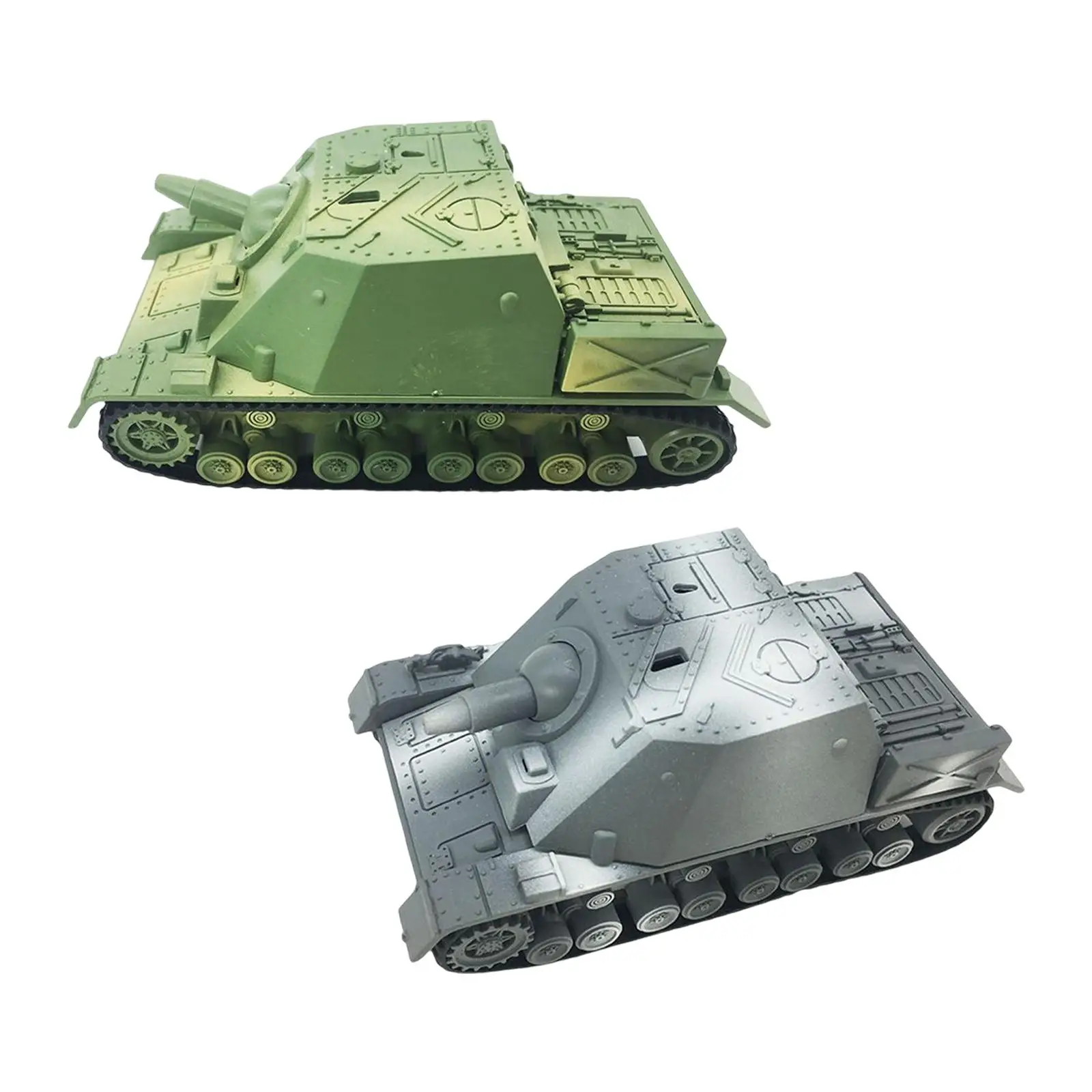 1/72 4D Assemble Tank Collectible Gifts Armored Vehicle Micro Landscape Educational Toy Hand Painted Version Tank Model for Boys