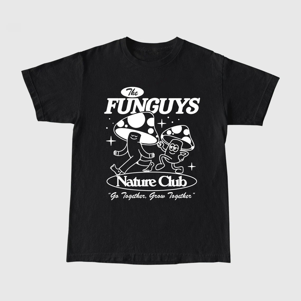 caipira funguys natureza clube unisex gráfico bonito camisas de manga curta de algodão solto verão tops tumblr fashion tees casual