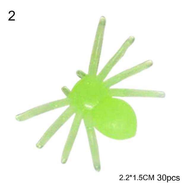 60 Araignées En Plastique Halloween - Décorations Effrayantes Petites Et Moyennes, Pour Maison Hantée, Fête Déguisée