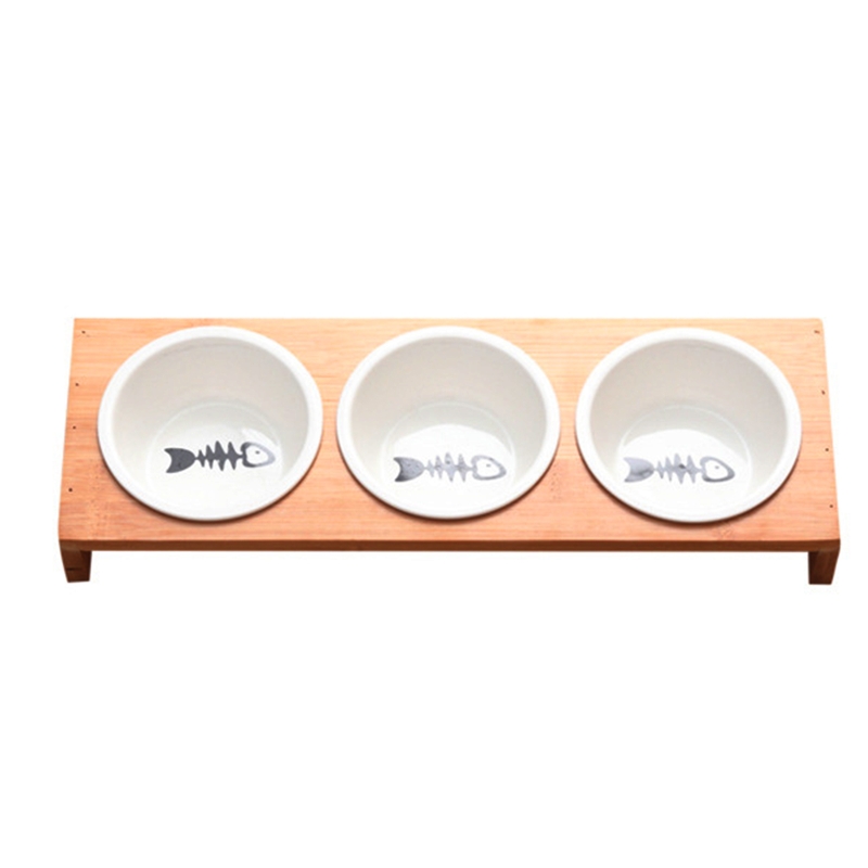 Title 10, E56C Bowl with Holder Ceramic Feeder Bowl D...