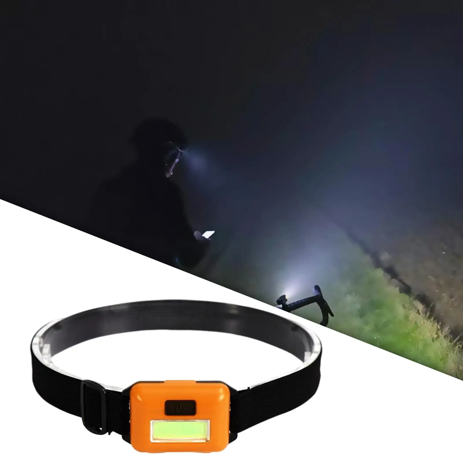 LED Headlamp 3 Mode flashlights Head Light Waterproof Work Light Elastic Head Band Light for Rock Climbing Night Running Hiking