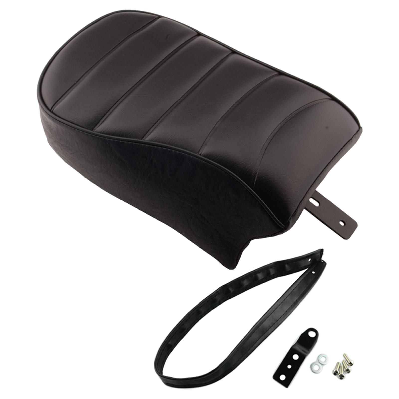 Motorcycle Rear Seat Passenger Pillion Durable Spare Parts Automotive Parts Black Stripe Leather Pad for Harley Sportster