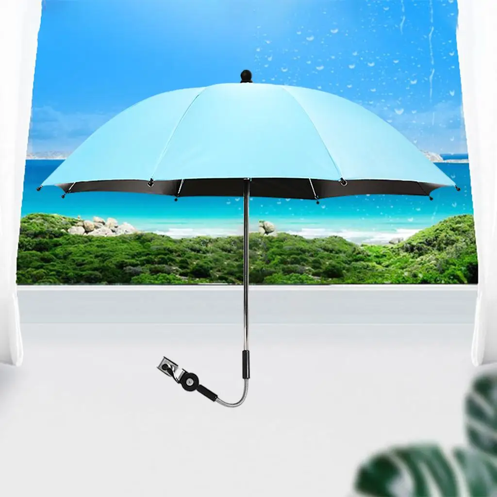 Baby Stroller Umbrella Infant Buggy Pram Pushchair Trolley Accessories Sun Protection Parasol Rain Protecter Canopy Cover