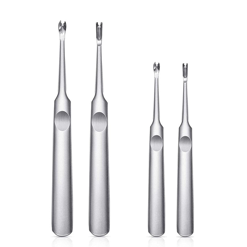 1/4-teiliges U+V-förmiges Leder-Rillwerkzeug, Leder-Skiving-Tool, Kantenabschrägungs-Set, DIY-Lederhandwerkswerkzeug – Detail 2
