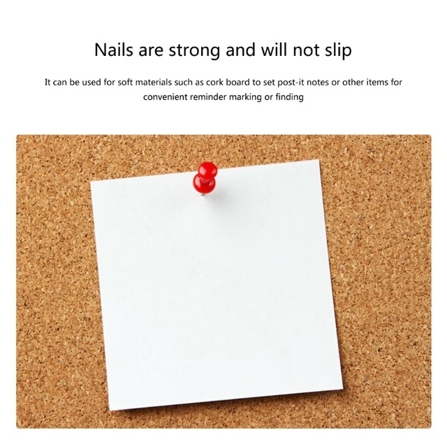 160 Puntine Colorate Per Bacheche - Decorazioni In Metallo Per Mappe, Foto E Sughero - 2 Stili Casual - Foto 2