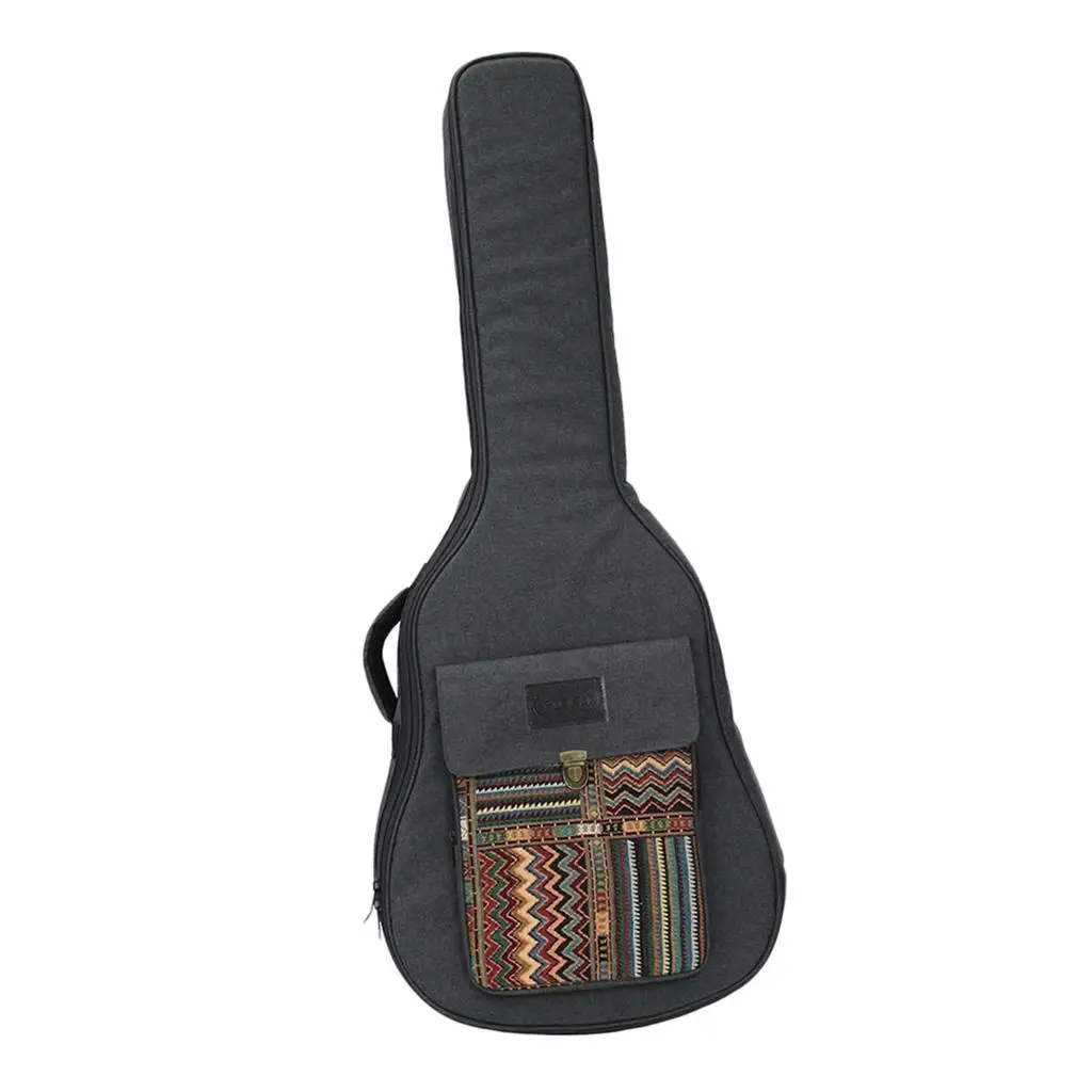 Padded Soft Folk Guitar Gig Bag for 40/41inch Storage Case Handbag Accs