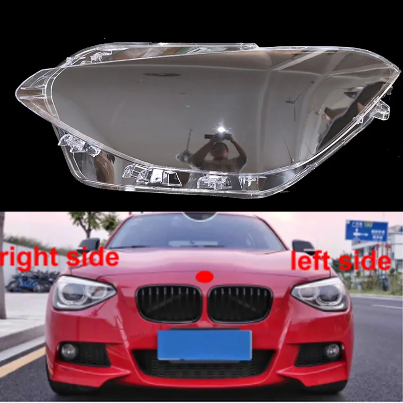 F20 Right side 2011-2014 Headlight Transparent Glass Lens Cover for 116i 118i 120i 1 Series F20 11-18 Headlamp for 4Doors Car front large lampshade replacement 