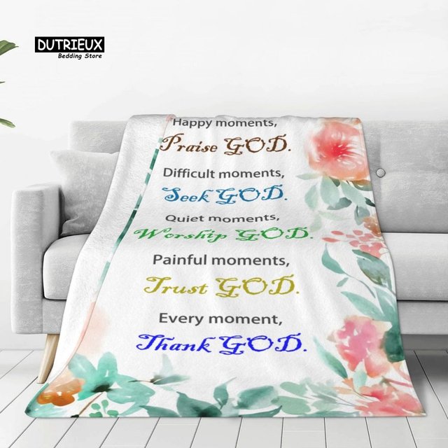 FILO ESTILO Christmas Religious Gifts for Women or Men, Bible Verse  Blanket, Gifts for Christian Women, Catholic Gifts for Elderly Women,  Faith