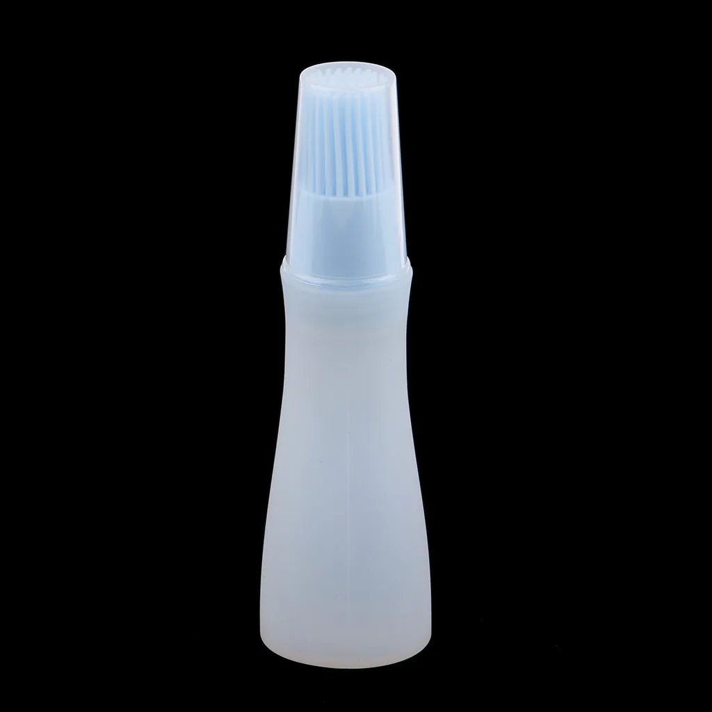 Portable SilicOil Bottle with Brush, Baking BBQ Basting Brush, Pastry Oil Brush, Kitchen Baking  Oil Barbecue Tool Gadgets