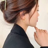 New Fashion Classics Simple Big Round Hoop Earrings for Women Circle Girls Shiny Delicate Party Womens Jewelry New Arrival 2023