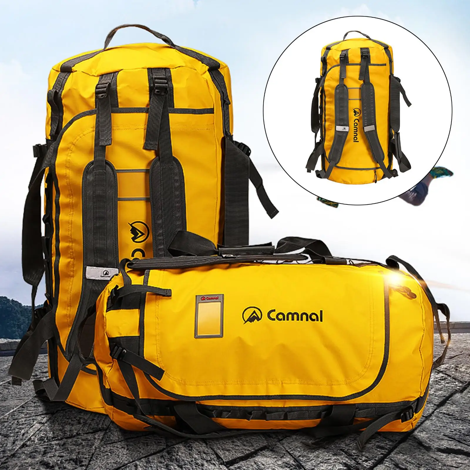 Pack Mountaineering Travel Waterproof Climbing Bag Trekking Camping Backpack
