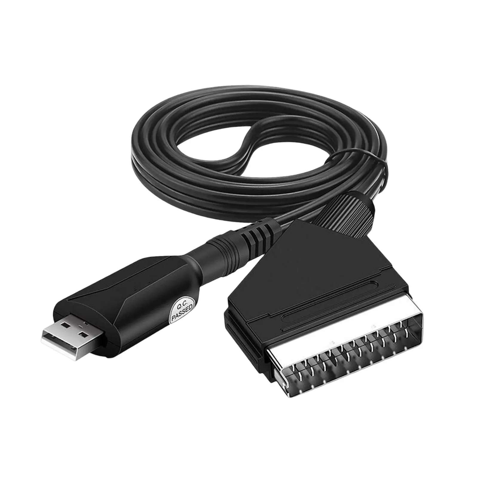 Audio Video Capture Card Durable Converter Video Capture Device USB 2.0 SCART for Computer