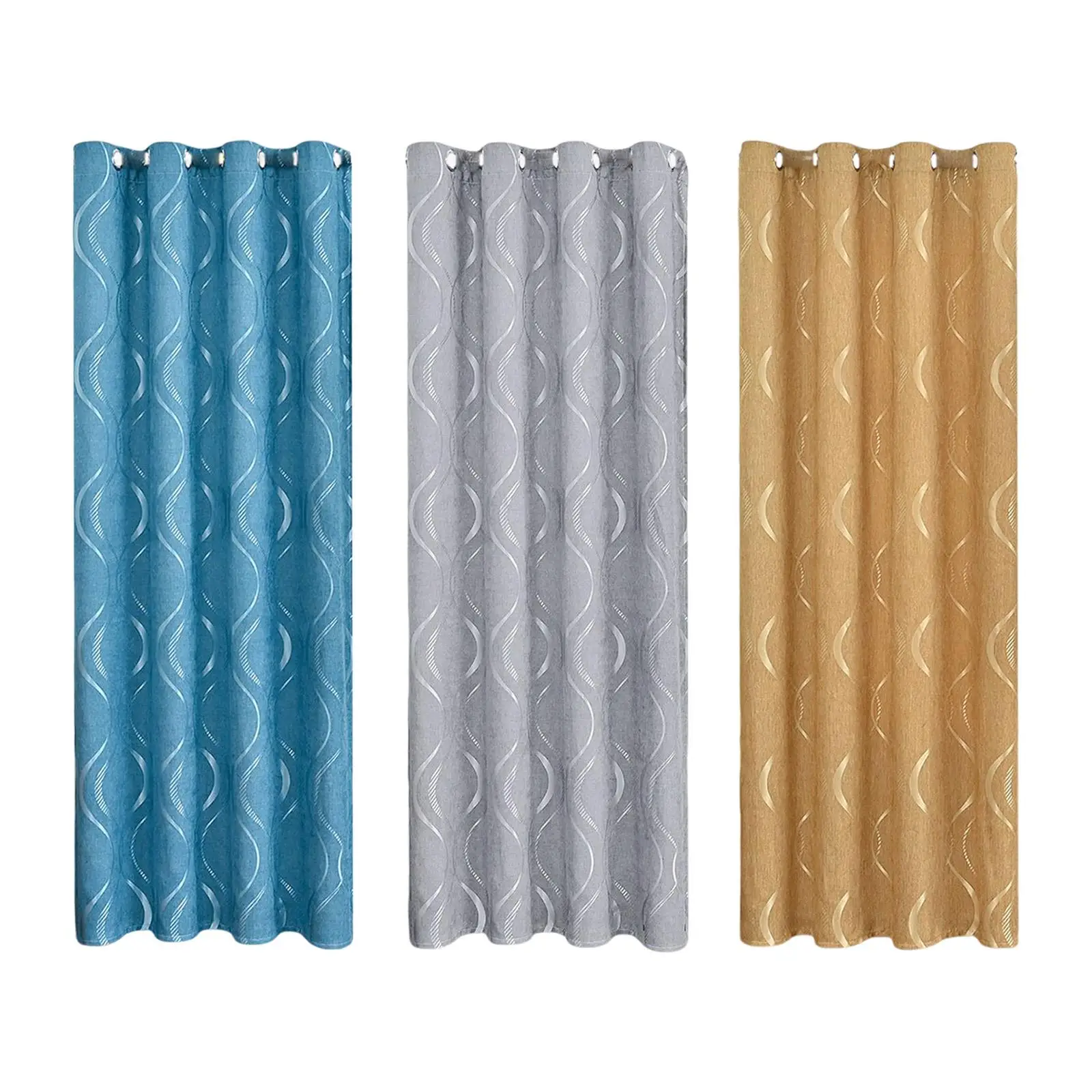 Household Window Curtains Machine Washable Elegant Decorative Window Draperies for Bedroom Home Living Room Decoration