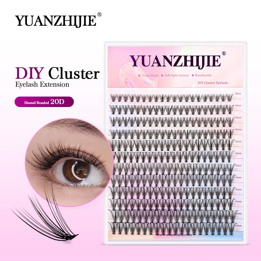 Best of MASSCAKU 240 Bundles New Individual 20D Russian C / D Curl Volume Segmented DIY Cluster Eyelash Extension Makeup Grafting Cilia Reviews & Tips