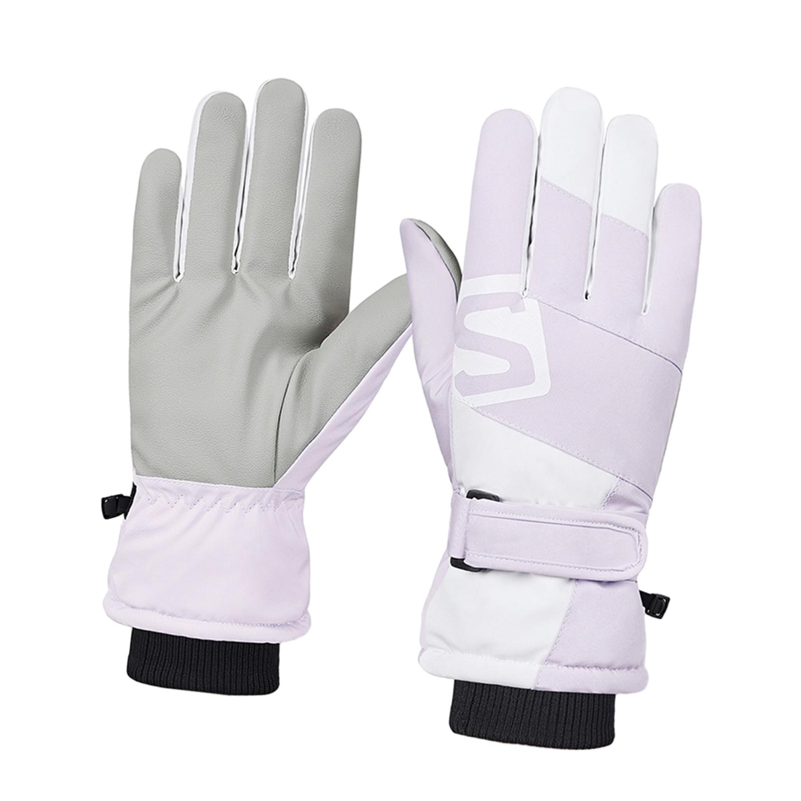 Guantes de esquí de invierno, guantes cálidos con pantalla táctil para clima frío, guantes de nieve, manoplas cálidas para correr, conducir, andar en bicicleta al aire libre