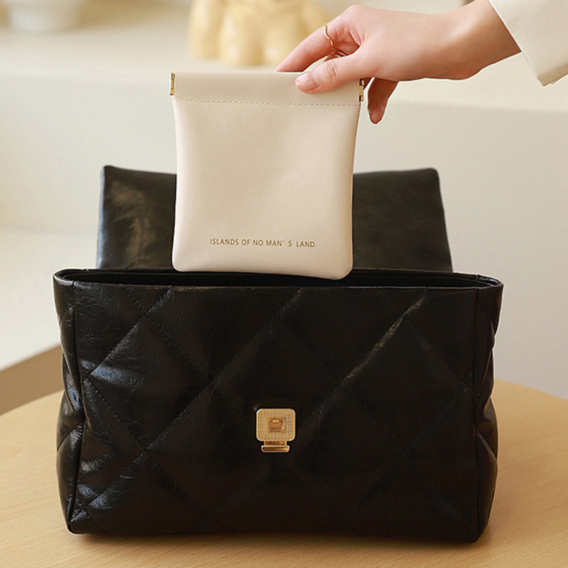 1pc Unisex Pu Leder tragbare Geldbörse Kopfhörer Tasche Kopfhörer Veranstalter Mini verschiedene kosmetische Lippenstift Wechsel Aufbewahrung tasche – Detail 6