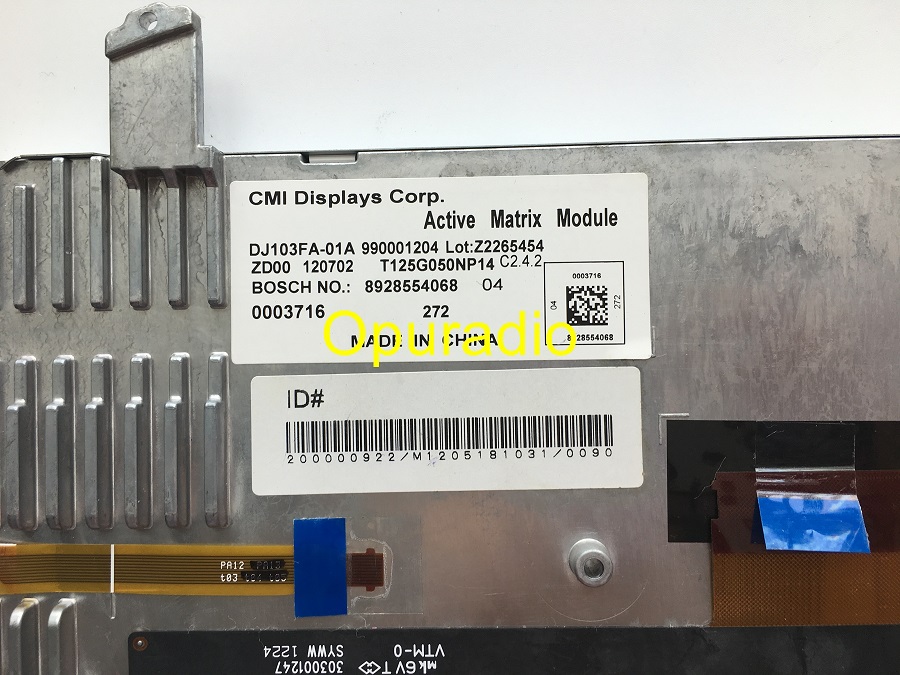 Original neues cmi display 10,3 zoll DJ103FA-01A für bmw f01 f02 f07 f10 f11 6wb voll led dashboard 9363263 – Detail 4