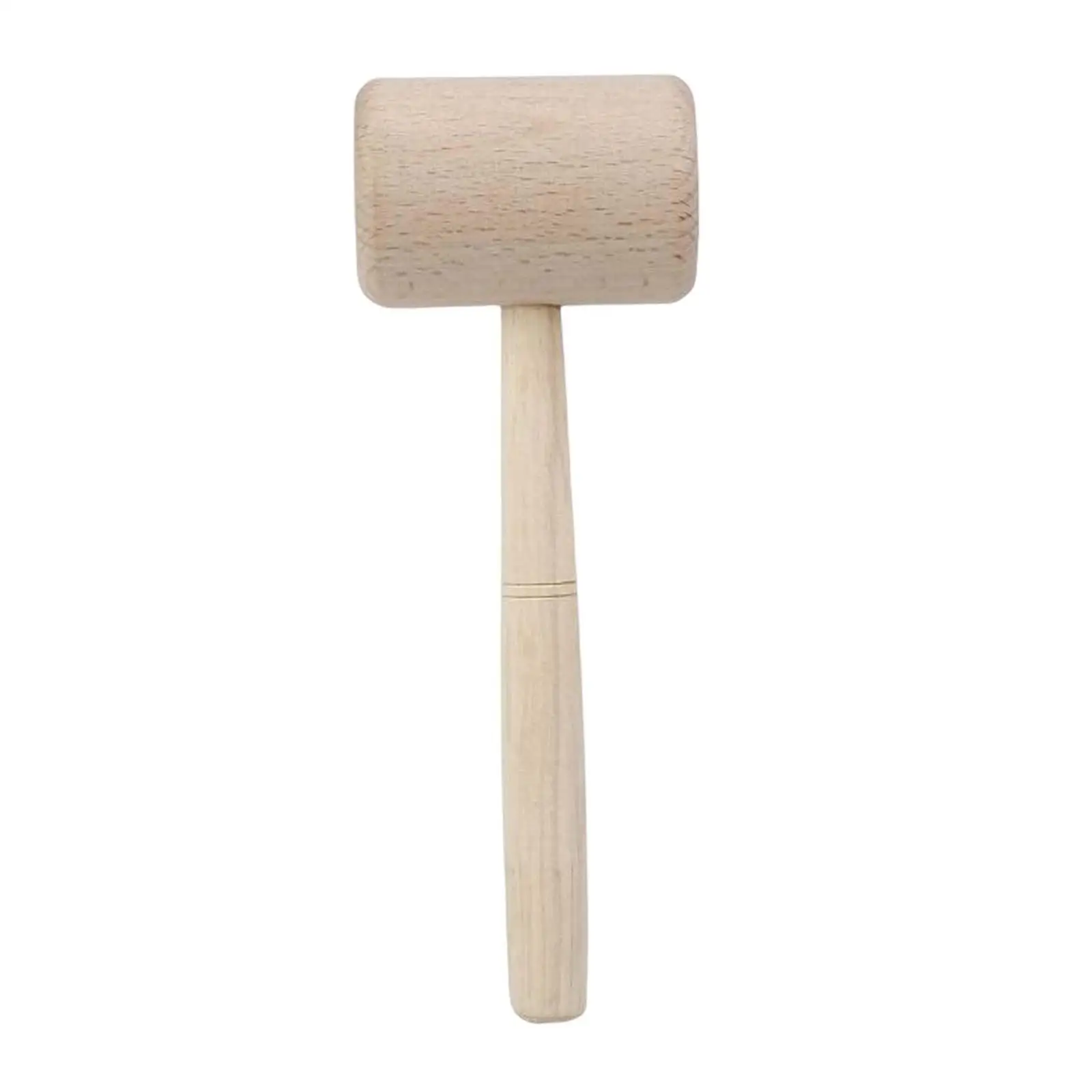 Beech Solid Wood Mallet Portable Shock Resistance Square Hammer Beechwood Mini