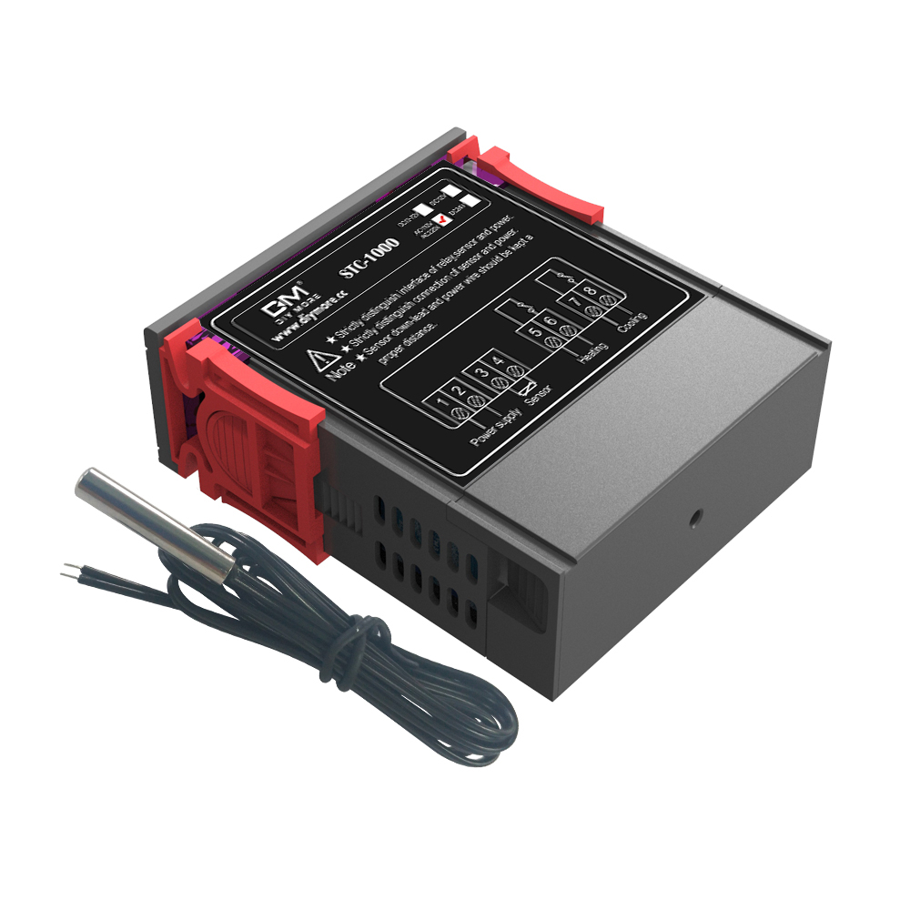 STC1000 LED Digitaler Temperaturregler AC110-220V Relais-Temperaturregler-Thermostat mit NTC-Sensor für Heizung, Gefrierschrank, Kühlschrank – Detail 18