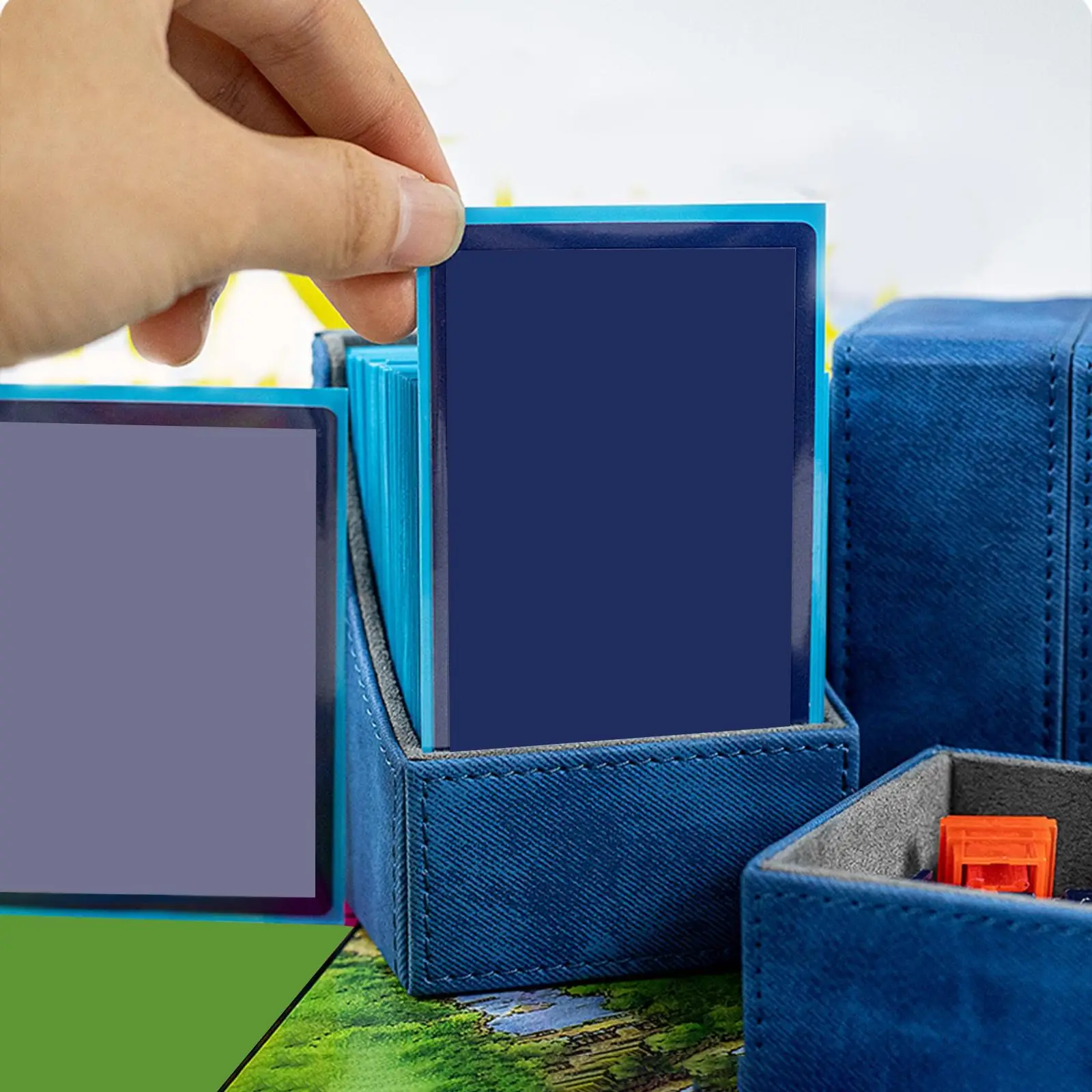 Card Deck Box Magnetic Closure Organizer Case for Trading Card Games MTG Premium Baseball Card Display Organization Album