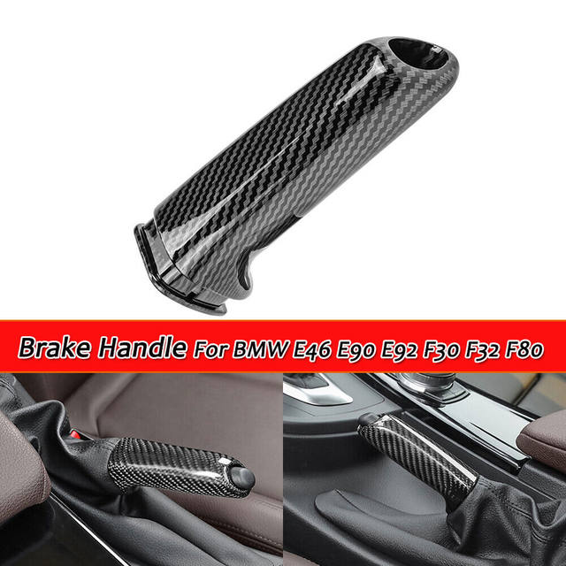Couvercle Poignée De Frein à Main En Fibre De Carbone ABS - Pour BMW E46, E90, F30, Etc. - Installation Directe, Pas De Modification - 7