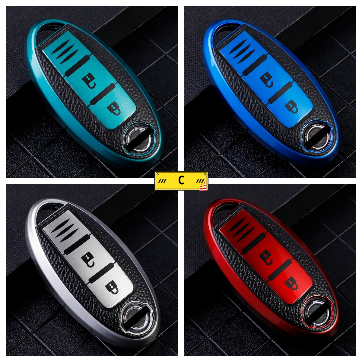TPU Leder Auto Schlüssel Fall Abdeckung für Nissan Leaf Micra Qashqai J11 J10 X Trail T32 Versa Note Patrol Schlüssel Fob Abdeckung Zubehör – Detail 4