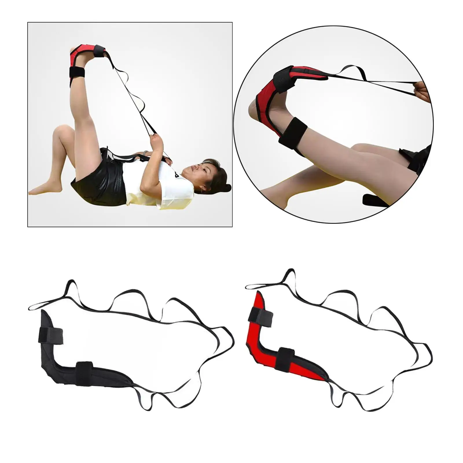 2Pcs Yoga Stretching Belt Foot Stretcher  Tendonitis Correct 