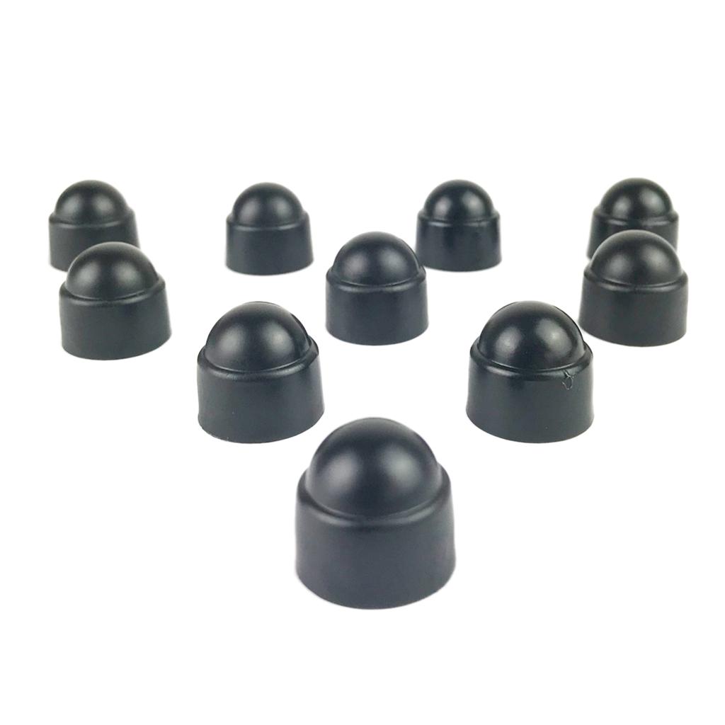 18MM Wheel Nut Covers Lug Nut Center Covers M8 Screw Cover Protector Black