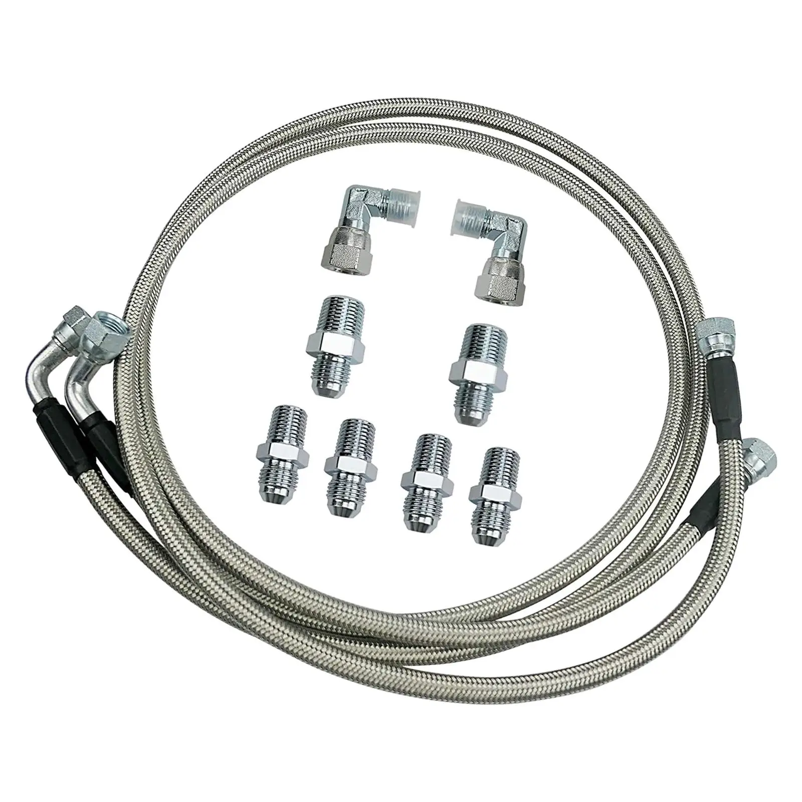 Transmission Cooler Lines Silver AN6 422625 52 inch Replace Fit for 4L80E