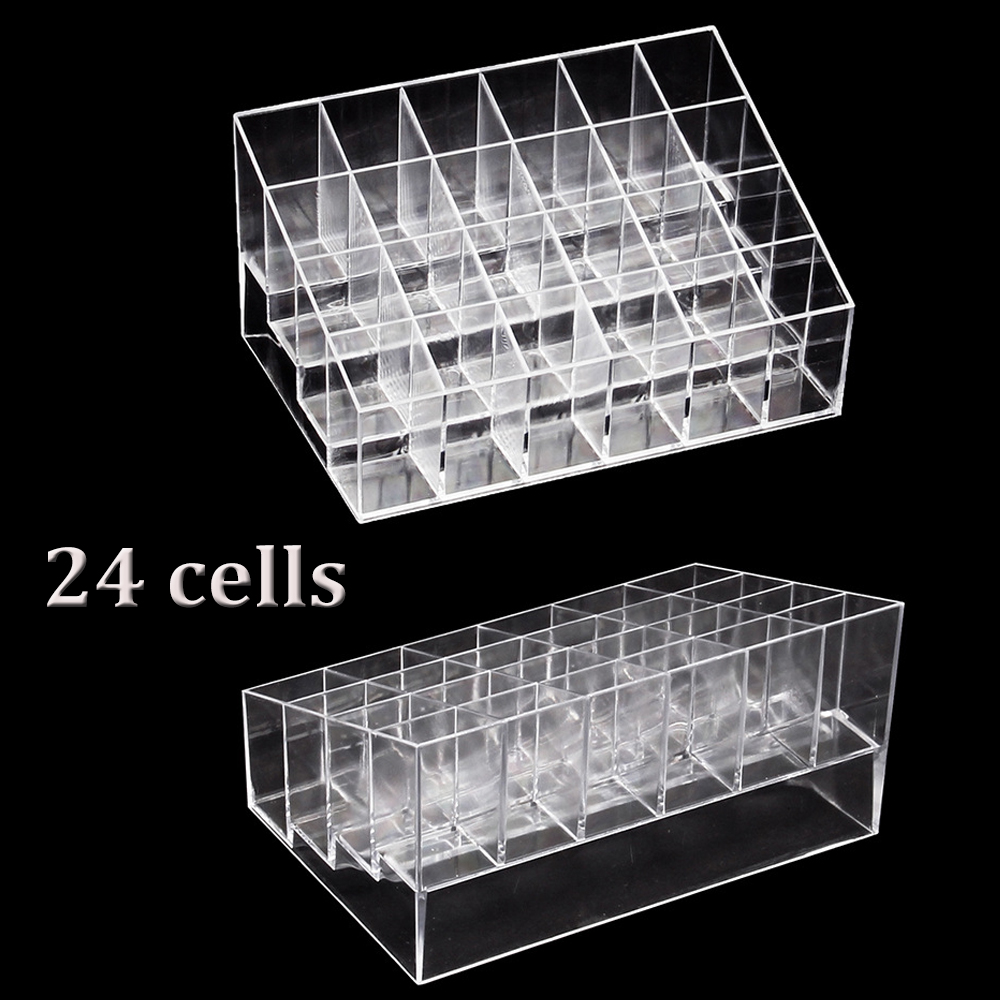 Best of 24 Holes Tattoo Ink Display Stand Holder Empty Rack Acrylic Clear Cosmetic Tattoo Supplies Lipsticks Manicure Organizer Storage Reviews & Tips