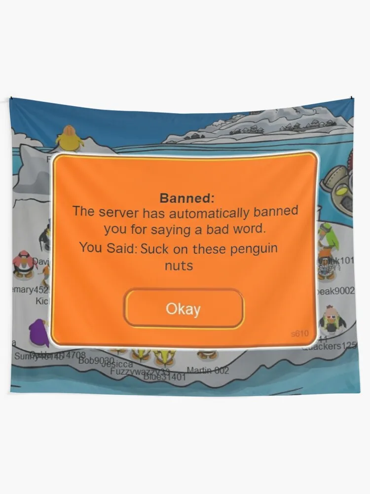 Tapiz de Anime bannedtapiz de Club Penguin| | - AliExpress