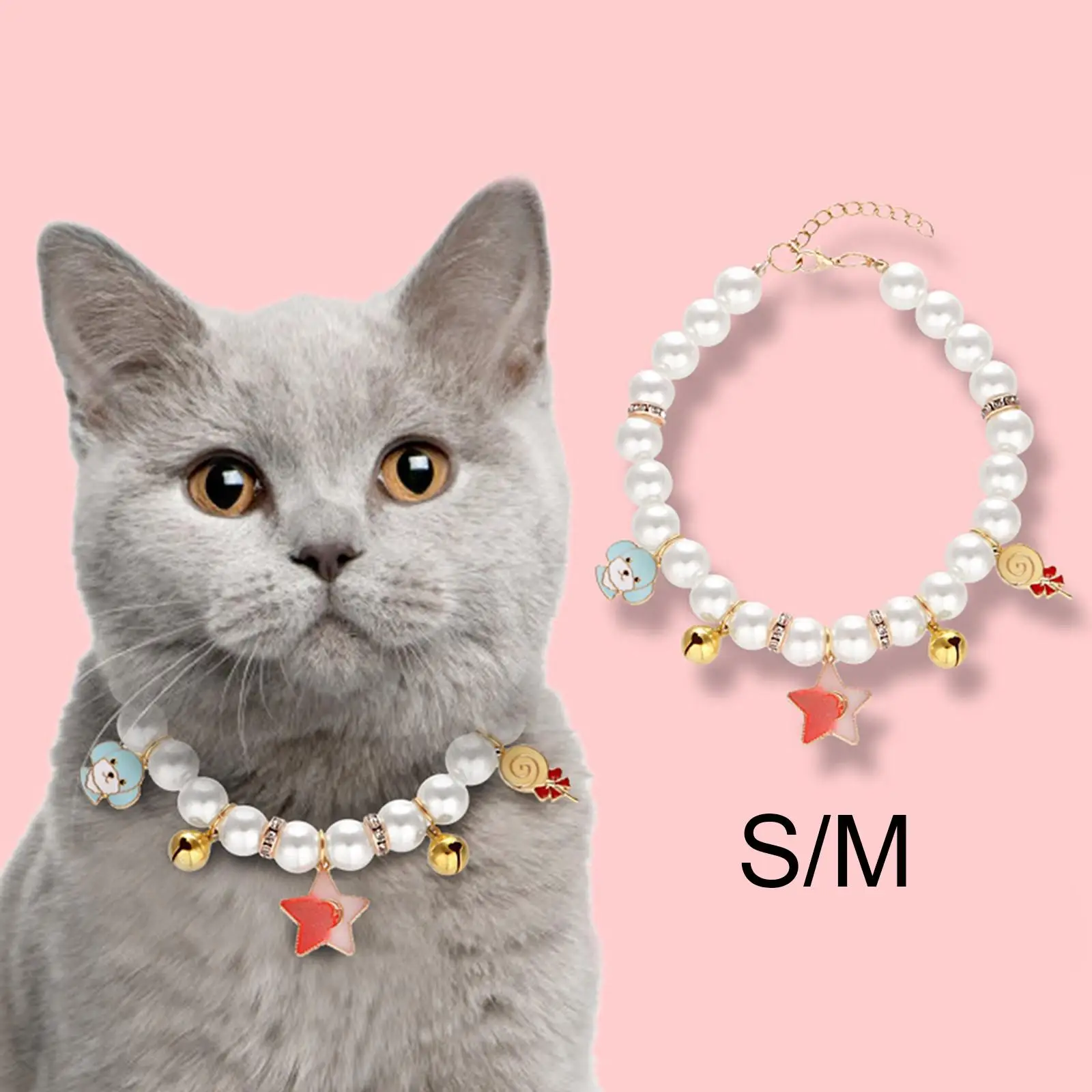 Pet Necklace Cat Collar Decor Collar Accessories for Small Dogs Wedding