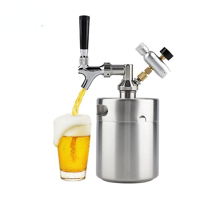 Fusti di birra vuoti in vendita/secchio di birra in metallo/5l birra  sottovuoto mini barile di birra 5l - AliExpress