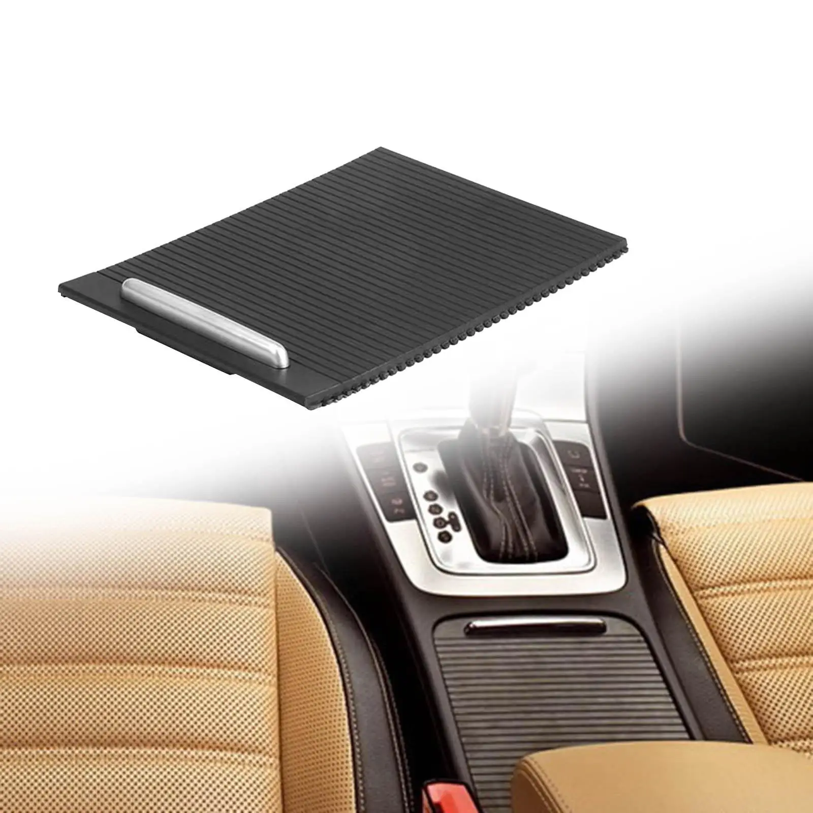 Black Center Console Shutter 3CD858329A Water Cups Drink Racks Accessories Center Console Roller Cover for VW Passat