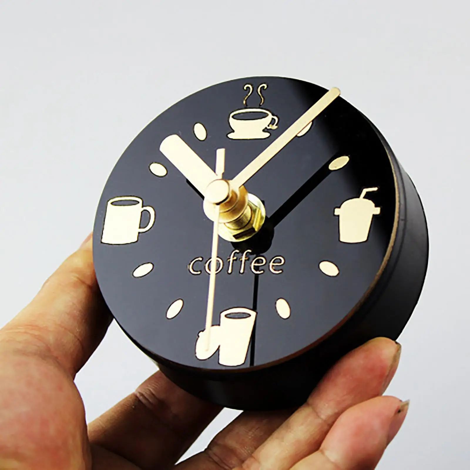 Portable Magnet Wall Clock Fridge  Pattern Home Decoration Clock Watch Electronic Watch