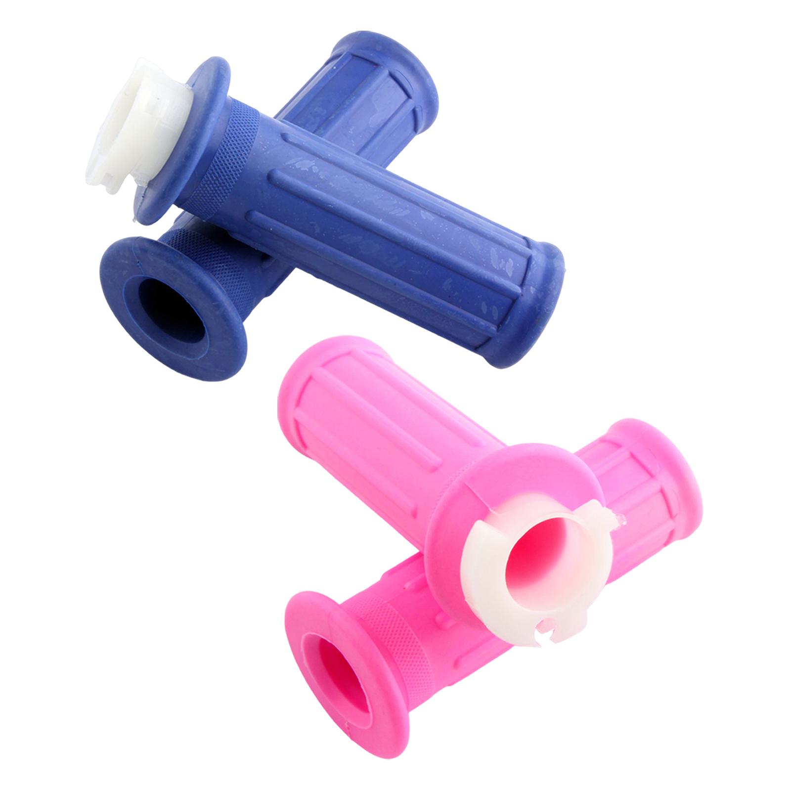2 Pieces Handlebar Grips Throttle Accelerator Twist Grip Handle Bar Set Fit for Yamaha PW50 Spare Parts Replaces Accessories