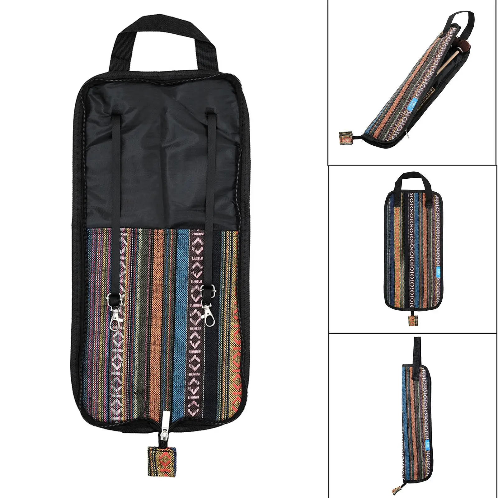 Drum Stick Bag Drumstick Carry Case Breathable Water Resistant Handbag Wear-Resistant Backpack Drum Stick Gig Bag for Outside