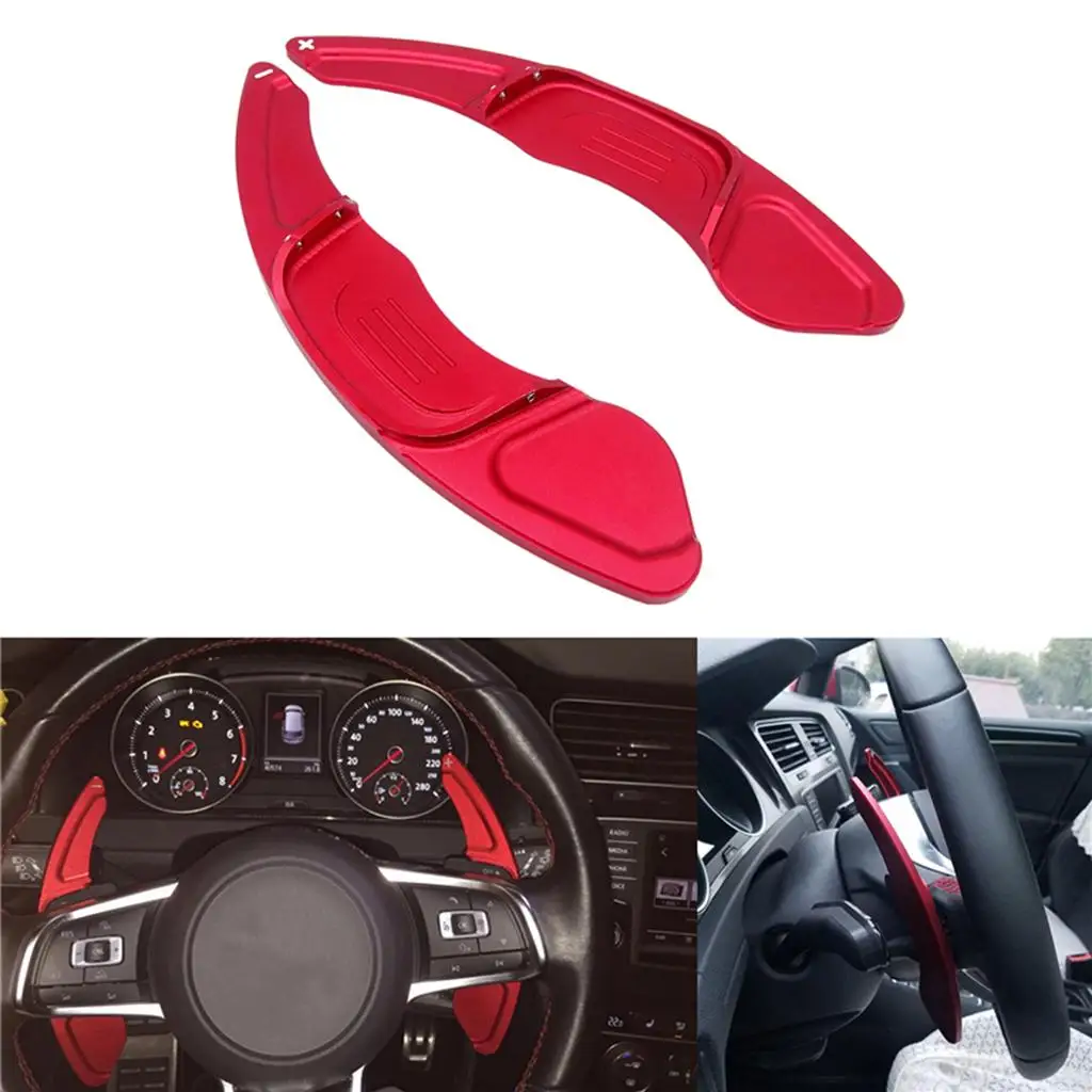 2Pcs Car Steering Wheel Paddle Extend Extensioner For Scirocco 2015-2017 Scirocco 2015-2017