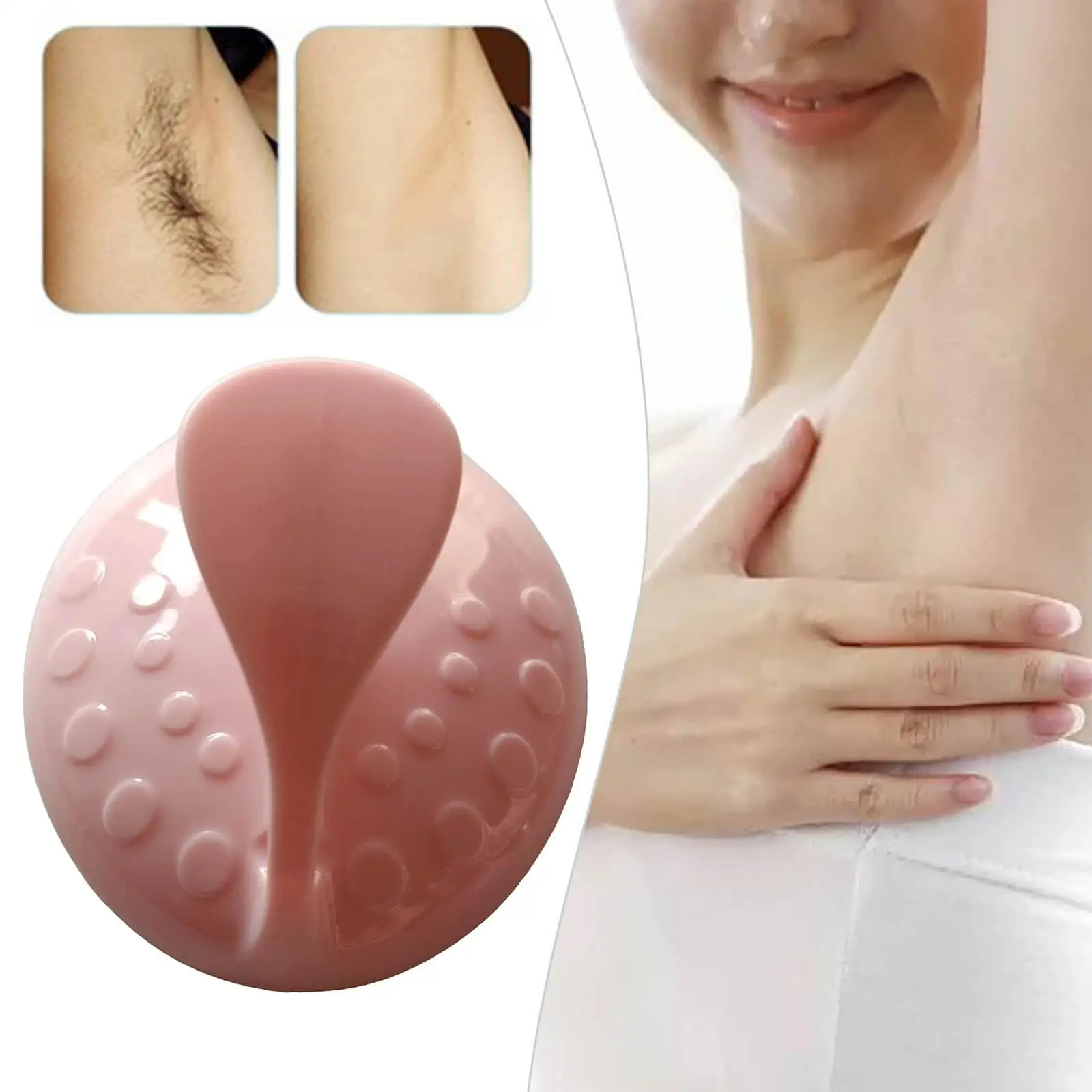 Painless Physical Hair Removal Epilator Washable Exfoliation for Back Arm