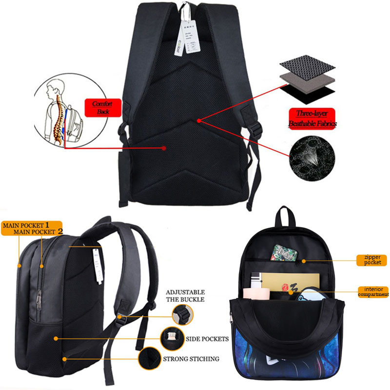 Leitor De Beisebol Bookbags Para Viagem Crianças