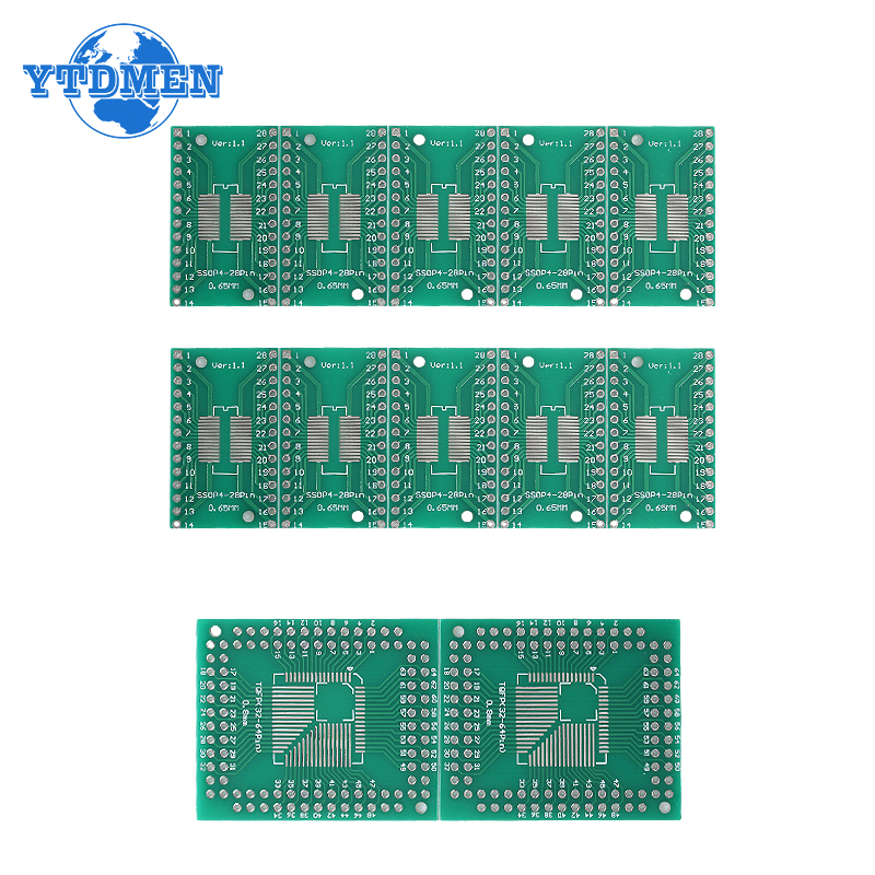 DIP Adapter, Converter Plate, Circuit Board, FQFP,