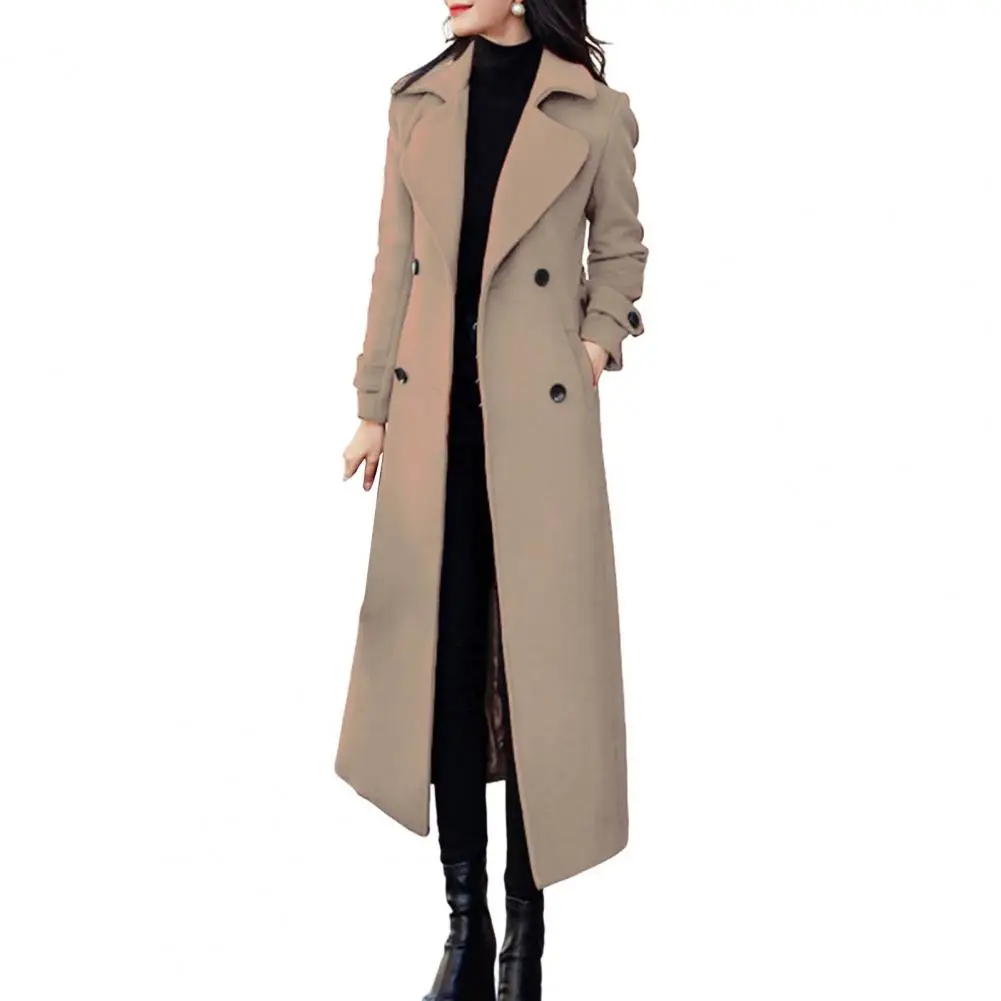 Thermal Winter Overcoat Women Business Mid-calf Length Jacket Formal ...