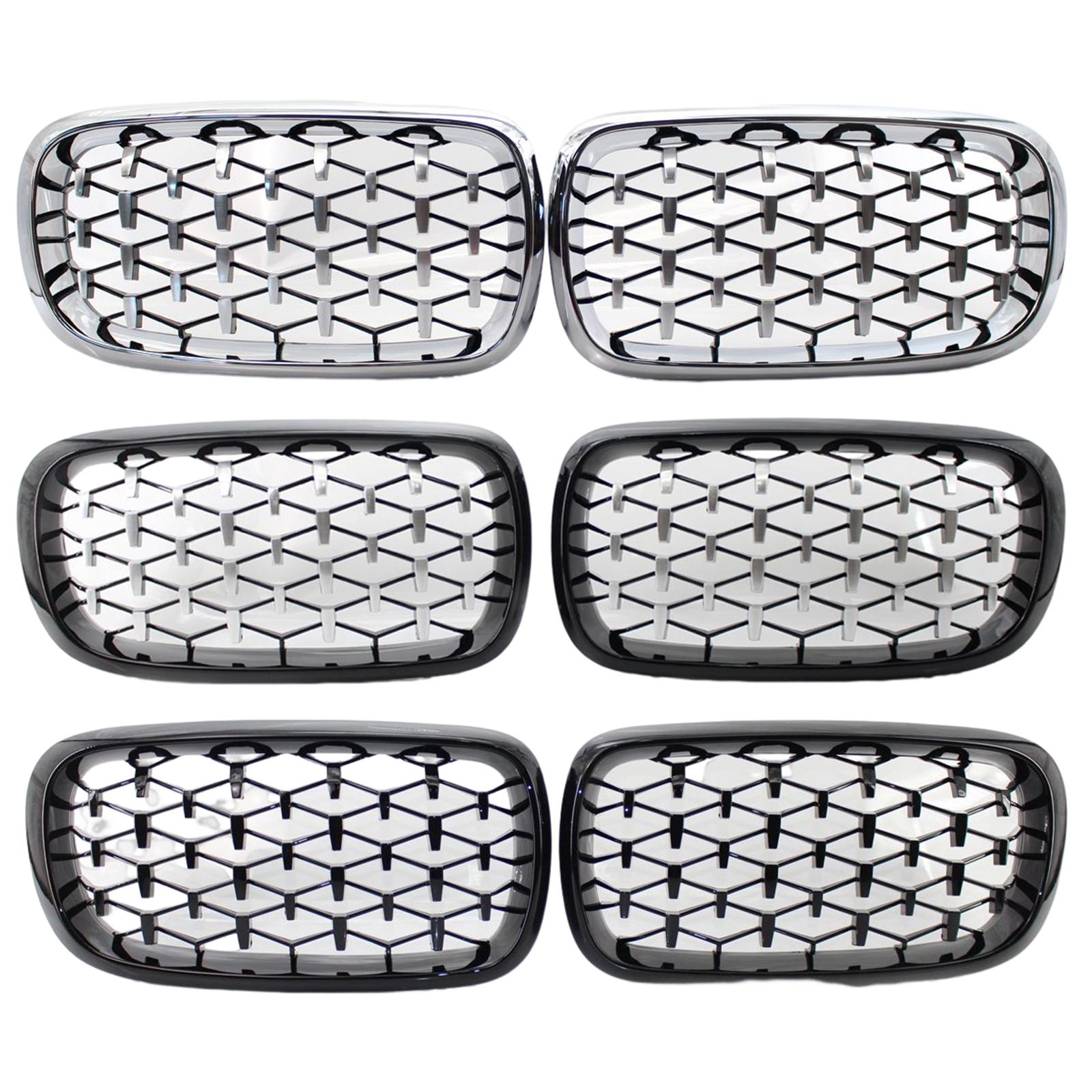 Front Grill Grille, 51117294486 51117294485 51137316061 for BMW x5 F15 Easy Installation Durable Direct Replaces