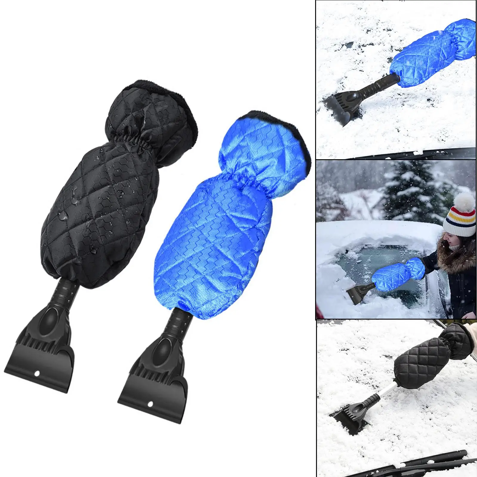 Car Snow  Ice  Scratch- with foam material grip Windshield with  Telescopic Snow Remover Breaker Fits for Vehicle Cars SUV Auto