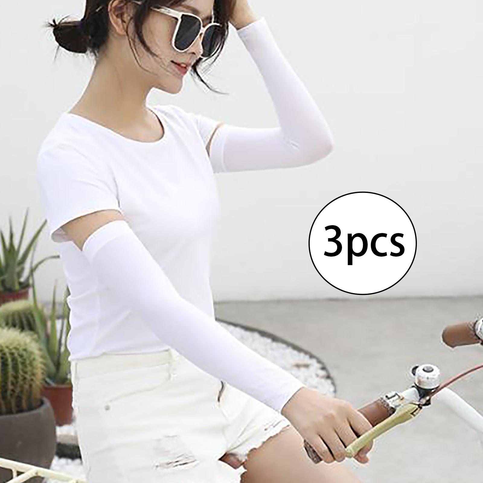 6x Compression Cooling Arm Sleeves Tattoo Cover up Sun Protection Women Men for Basketball Backpacking Golf Football Youth