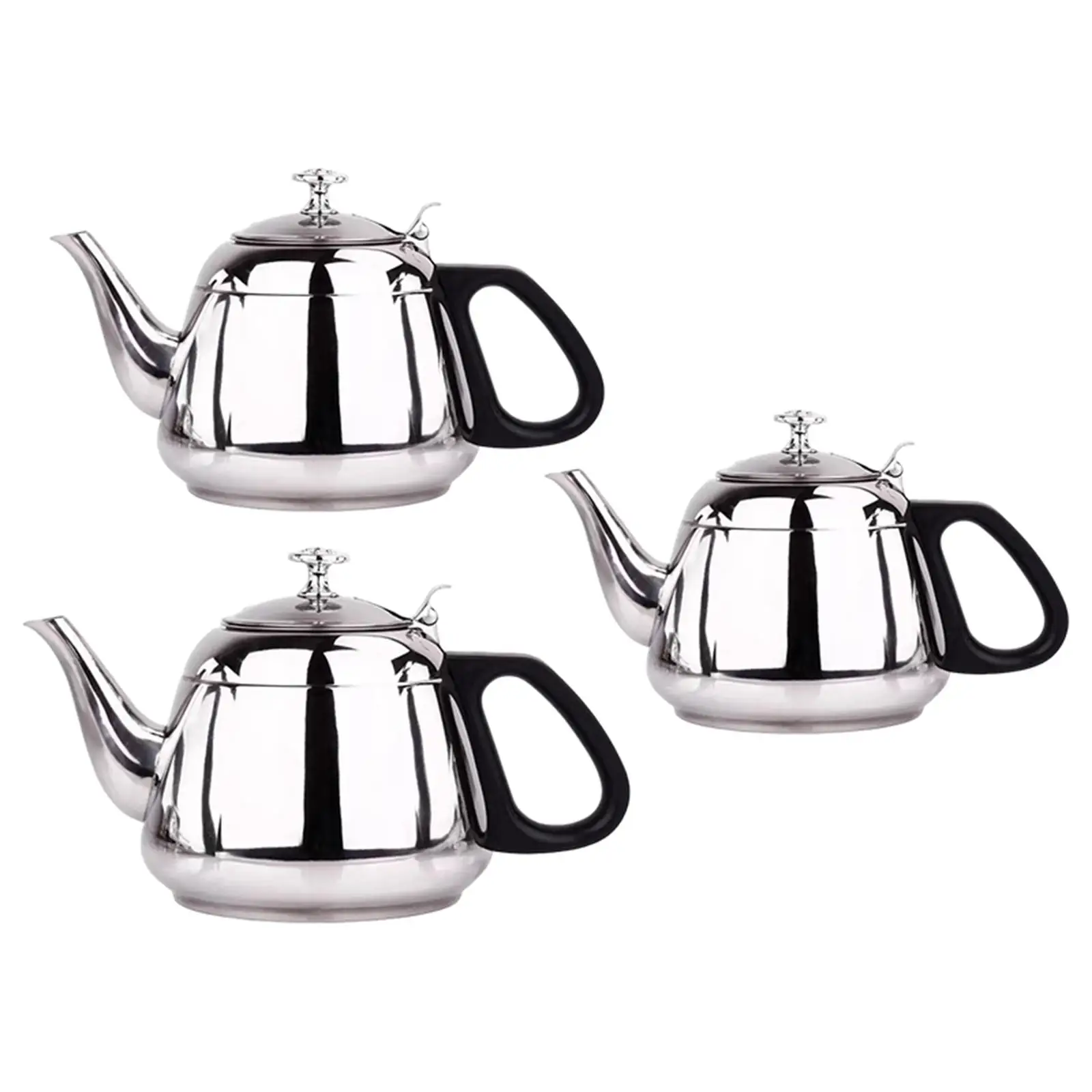 Stainless Steel Coffee Tea Kettle Picnic Tea Pot Sounding Kettle for Hiking Travel
