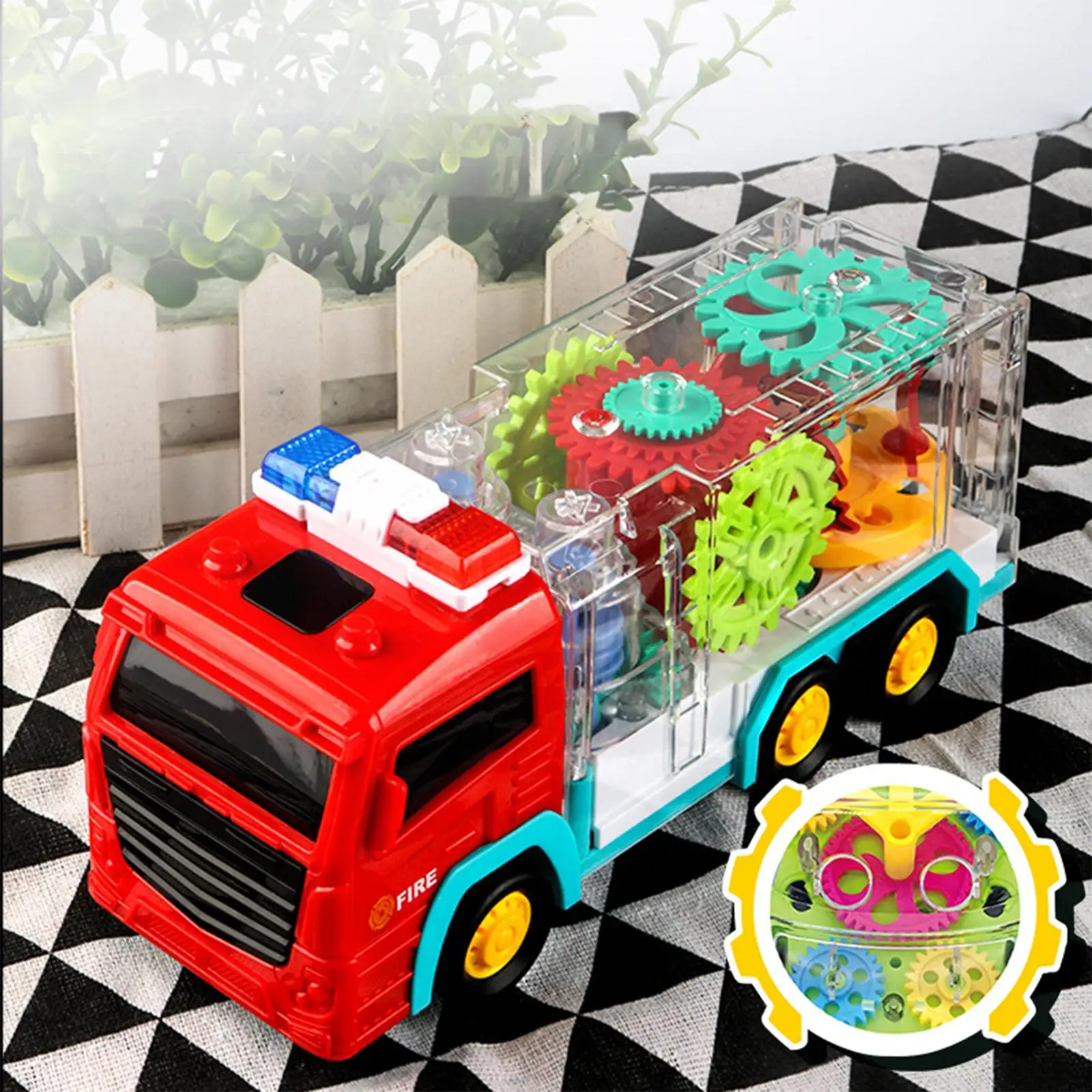Car Truck Toys Preschool Learning Toys with Light Vehicles for Gifts