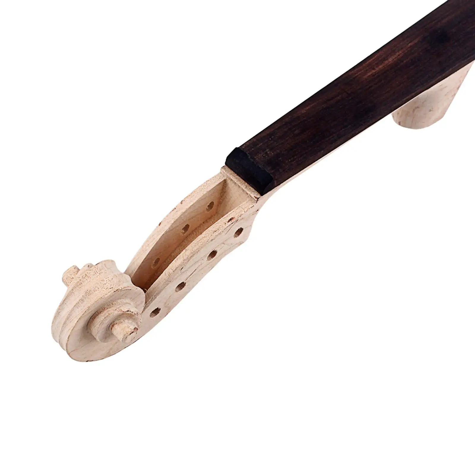 Handmade 4/4 Size Violin Neck Maple Neck DIY Kit Unfinished Luthier Supplies