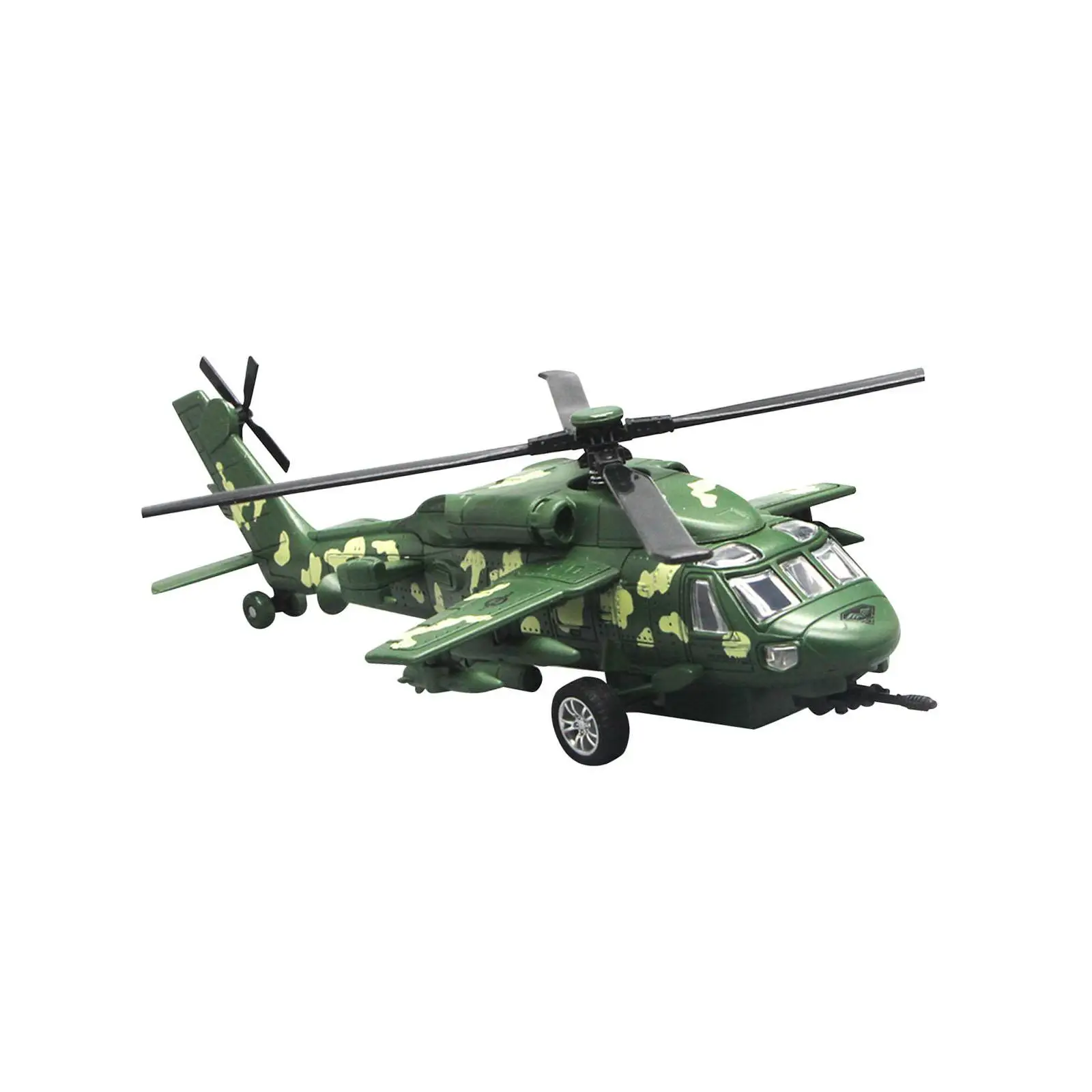 Diecast Helicopter Pull Back Aircraft Crafts Simulation Aviation Plane Model Souvenirs Kids Toys Holiday Gifts Shelf Commemorate
