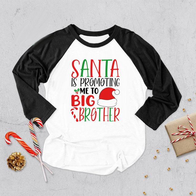 Santa Is Promoting Me To Big Sister/Big Brother Kids T Shirt Pregnancy  Announcement Christmas Big Brother/sister Holiday Shirts - AliExpress